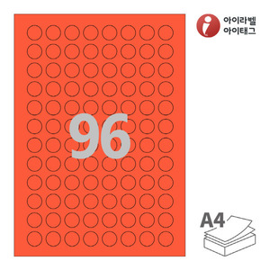CL596TR, 빨간색 모조, Φ18 (mm) 원형