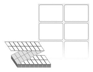 50 x 35 (mm) ZL050035DT 흰색 감열지 [8,000라벨/Box]