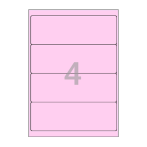 201.5 x 67.7 (mm) CL214P 분홍색 모조지