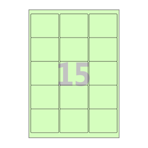 65 x 55 (mm) CL235G 연녹색 모조지