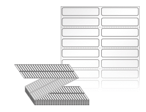 45 x 10 (mm) ZL045010LG 흰색 아트 광택지 [24,000라벨/Box]