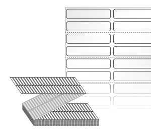 45 x 10 (mm) ZL045010LG 흰색 아트 광택지 [24,000라벨/Box]