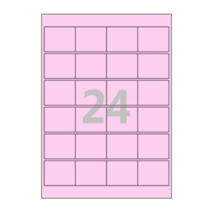 50 x 40 (mm) CL846P 분홍색 모조지