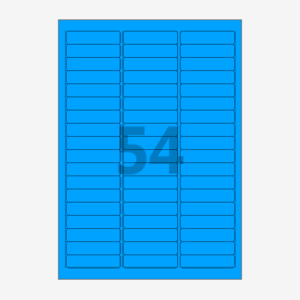 62.5 x 14.95 (mm) CL254TB 파란색 모조지