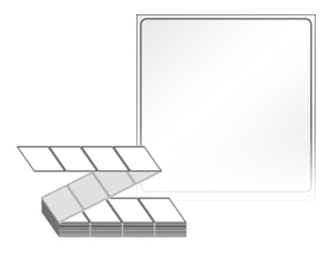 60 x 61 (mm) ZL6061LG 흰색 아트 광택지 [2,000라벨/Box]