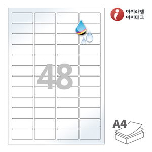 CJ946LU, 흰색 광택 방수 잉크젯, 46 x 23 (mm), 잉크젯 프린터 전용