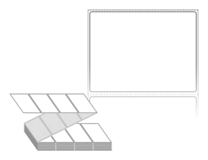 80 x 60 (mm) ZL8060DT 흰색 감열지 [2,000라벨/Box]