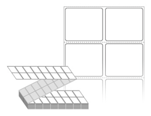40 x 35 (mm) ZL040035DT 흰색 감열지 [8,000라벨/Box]