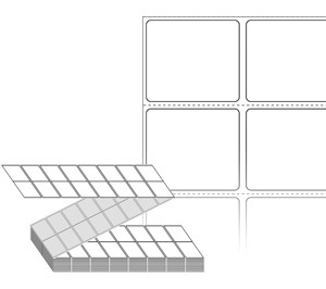 40 x 35 (mm) ZL040035DT 흰색 감열지 [8,000라벨/Box]