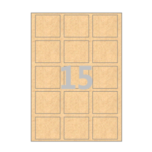 58 x 52 (mm) CL935KR 갈색 크라프트