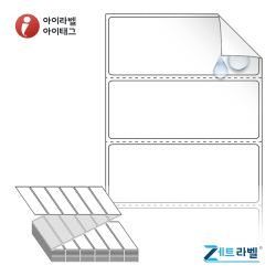 ZL8031RVPP, 흰색(방수) PP 시치미, 80 x 30.867 (mm) [3,000라벨/Box]