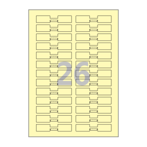 82 x 16 (mm) 삐치미 SL726Y 연노란색 모조지