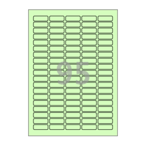 35 x 12 (mm) CL595G 연녹색 모조지