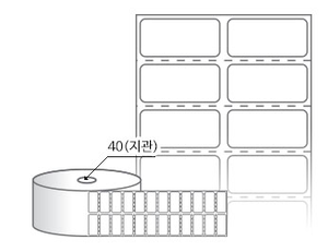 RS030014DT(감열지) 라벨크기: 30 x 14 (mm), 지관: 40mm [3,000라벨/Roll]
