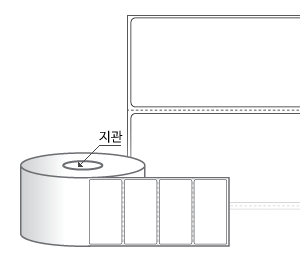 RL8040DT 라벨크기: 80 x 40 (mm) , 지관: 75mm [3,000라벨/Roll]