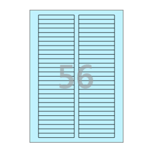 80 x 10 (mm) CL656B 하늘색 모조지