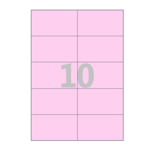 105 x 59.4 (mm) CL610P 분홍색 모조지