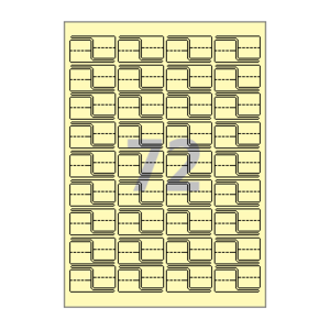 23 x 12 (mm) 삐치미 CB772Y 연노란색 모조지