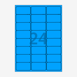 64 x 34.9 (mm) CL438TB 파란색 모조지