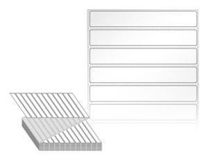 110 x 16 (mm) ZL11016LG 흰색 아트 광택지 [6,000라벨/Box]