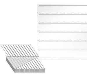 110 x 16 (mm) ZL11016LG 흰색 아트 광택지 [6,000라벨/Box]