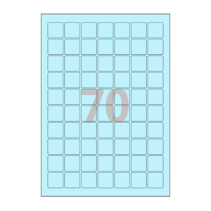 25 x 25 (mm) CL270B 하늘색 모조지