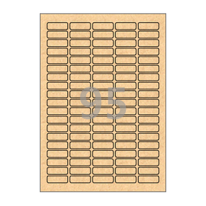 35 x 12 (mm) CL595KR 갈색 크라프트