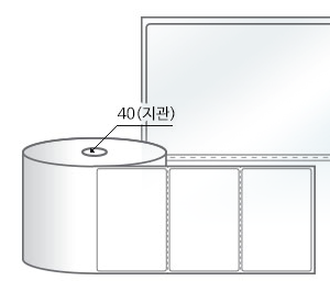 RS10067LT, 투명(방수) PET, 100 x 67 (mm) , 지관: 40mm [1000라벨/Roll]