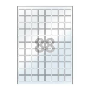 22 x 22 (mm) CL888LT 투명 PET 방수