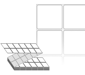 50 x 48 (mm) ZL050048DT 흰색 감열지 [6,000라벨/Box]