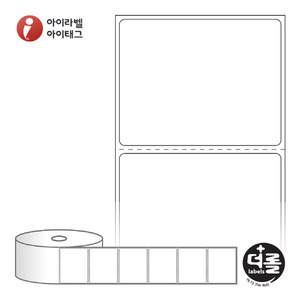 RJ6048 (40지관), 흰색 모조 잉크젯, 60 x 48 (mm) [640라벨/Roll]