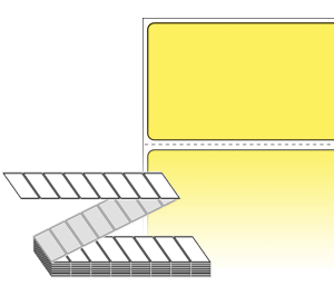 60 x 35 (mm) ZL6035YDT 노란색 감열지 [4,000라벨/Box]