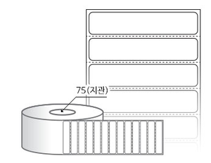 RL6012DT(감열지) 라벨크기: 60 x 12 (mm), 지관: 75mm [10,000라벨/Roll]
