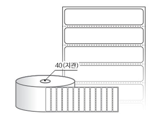 RS6012DT(감열지) 라벨크기: 60 x 12 (mm), 지관: 40mm [2,500라벨/Roll]