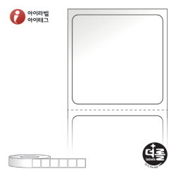 RL3131LG, 흰색(광택) 아트지, 30 x 30 (mm), 지관 : 75mm - 리본 필요 [3,000라벨/Roll]