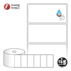 RJ8040WU (40지관), 흰색 무광 방수 잉크젯, 80 x 40 (mm) [375라벨/Roll]