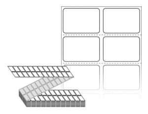 30 x 20 (mm) ZL030020DT 흰색 감열지 [12,000라벨/Box]