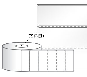RL8031LG(아트지) 라벨크기: 80 x 31 (mm), 지관: 75mm [3,000라벨/Roll]