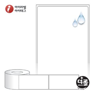 RL65136PP, 흰색(방수) PP, 65 x 136 (mm), 지관 : 75mm [1,000라벨/Roll]