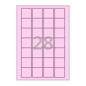 39.9 x 40.08 (mm) CL247P 분홍색 모조지