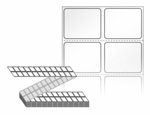 30 x 25 (mm) ZL030025LG 흰색 아트 광택지 [12,000라벨/Box]