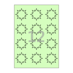 56 x 56.3 (mm) 섬광 SL103G 연녹색 모조지