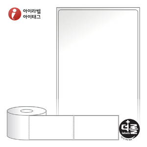 RS80149LG, 흰색(광택) 아트지, 80 x 149 (mm), 지관 : 40mm [500라벨/Roll]