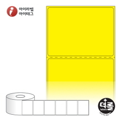 RS7052YDT, 노란색 감열라벨, 70 x 52 (mm), 지관 : 40mm [1,000라벨/Roll]