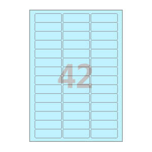 60 x 20 (mm) CL842B 하늘색 모조지