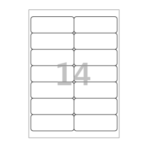 98.8 x 38.05 (mm) CL227 흰색모조지