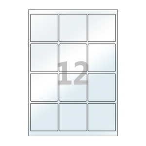 65 x 65 (mm) PL834 투명 라벨지키미