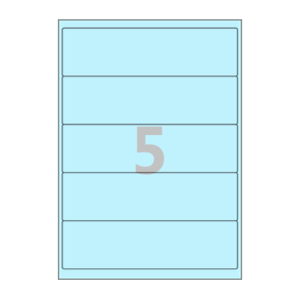 200 x 55 (mm) CL615B 하늘색 모조지