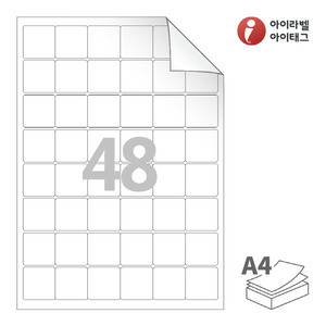 33 x 33 (mm) RV568 흰색 모조 시치미