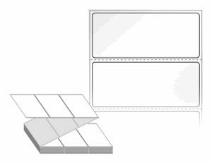 60 x 25 (mm) ZL6025LG 흰색 아트 광택지 [6,000라벨/Box]